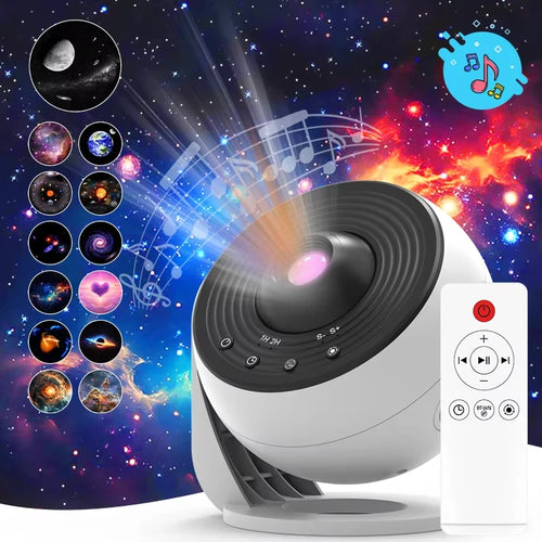 Proyector de galaxias Pro blanco con mando a distancia
